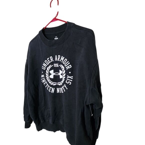 Under Armour Women Sweatshirt Size Medium  Black Loose - Picture 2 of 13